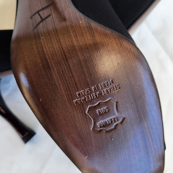 Stuart Weitzman Leather, Bow Peep Toe, 3” Heel‎ - Picture 9 of 10